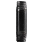 Black Iron Nipple, 3/4" x 5.5"
