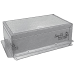 Insulated Metal Top Register Box w/ Flange, R6, 10 x 6 x 6"