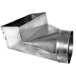 Register Duct Boot Elbow, 24R, 6 x 12 x 8