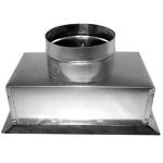 Insulated Ceiling Box Top Outlet, R4, 4 x 10 x 4"