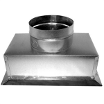 Insulated Ceiling Box Top Outlet, R4, 4 x 10 x 6"